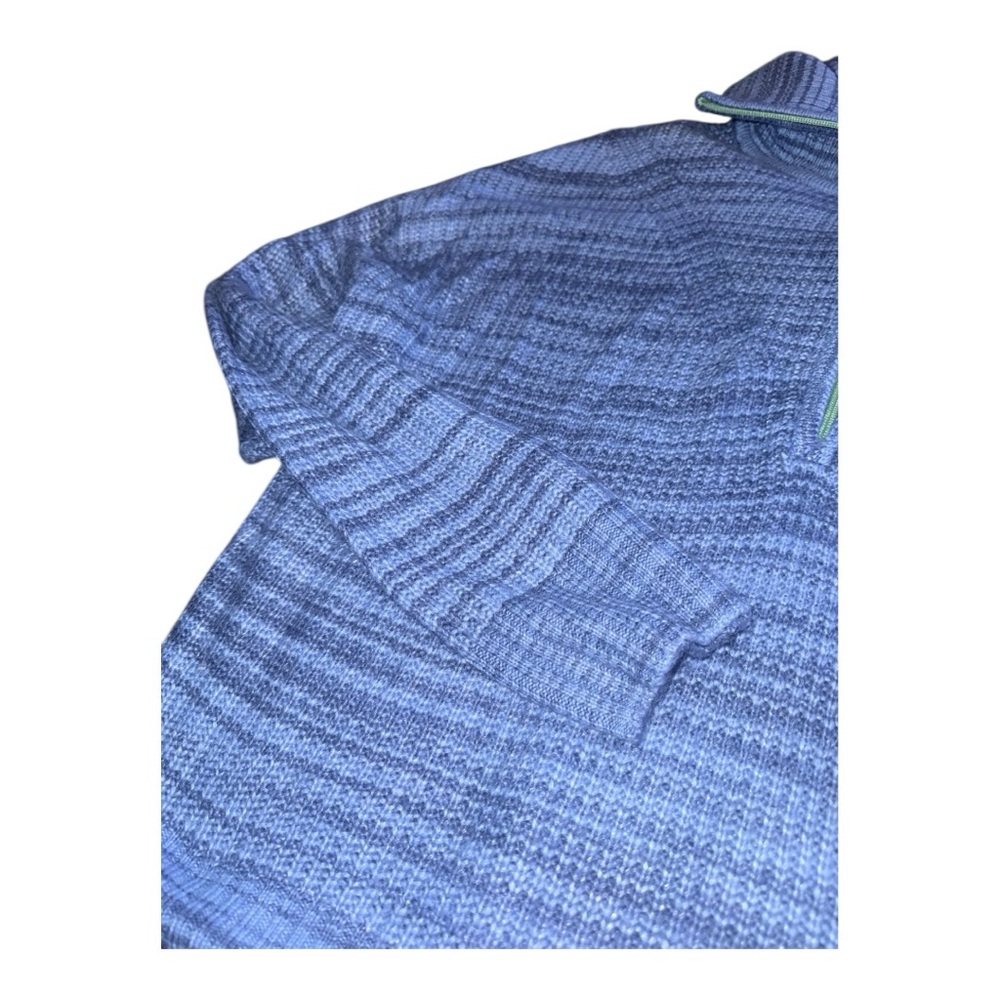 Aerie Blue Quarter-Zip Knitted Sweater - Picture 6 of 6
